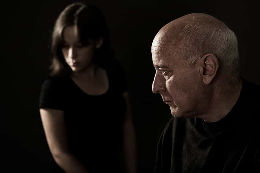 Parent and teen in conflict