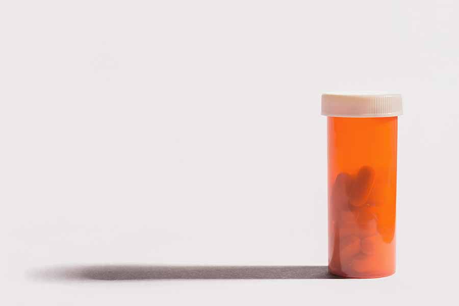 Pills isolated